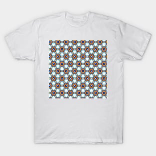 Floral honeycomb pattern T-Shirt